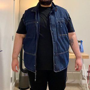 Marithe + Francois Girbaud Denim Vest Jacket 3XL